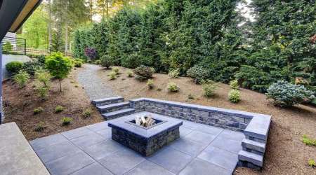 firepit installation Andrews Lawn Service, LLC